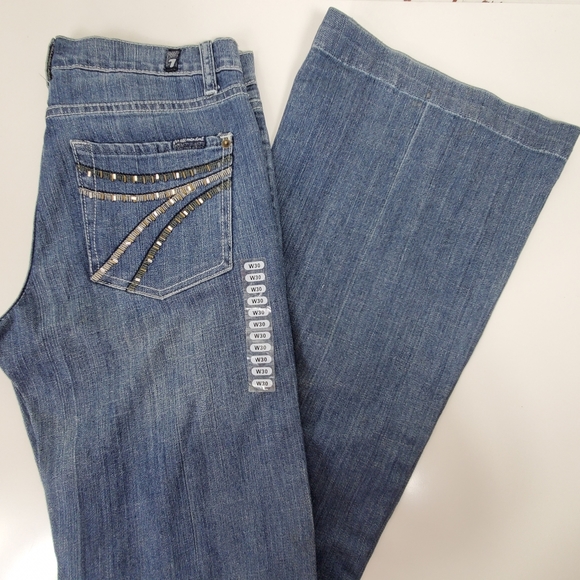 NWT Dojo beaded rhinestone pocket jeanssize 30 - Picture 11 of 15